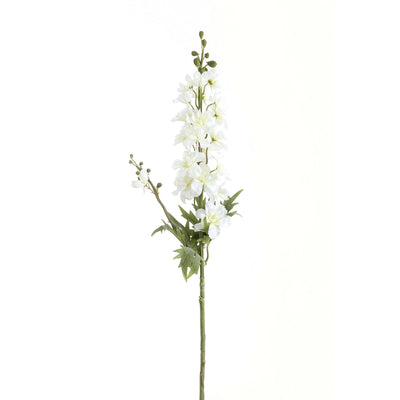 Tall White Faux Delphinium Stem