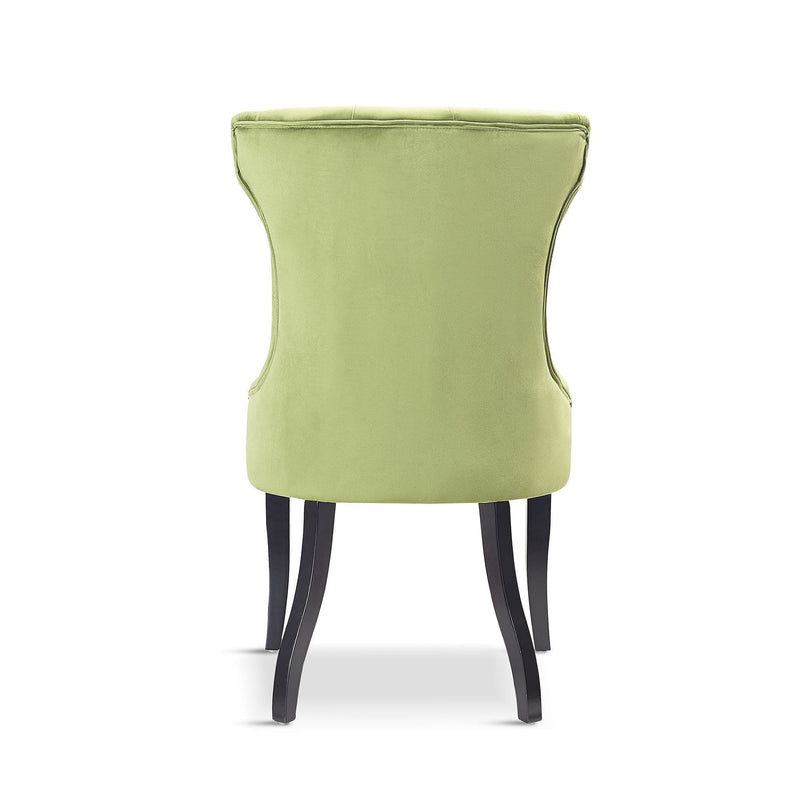 x1 Elizabeth Velvet Green Dining Chair
