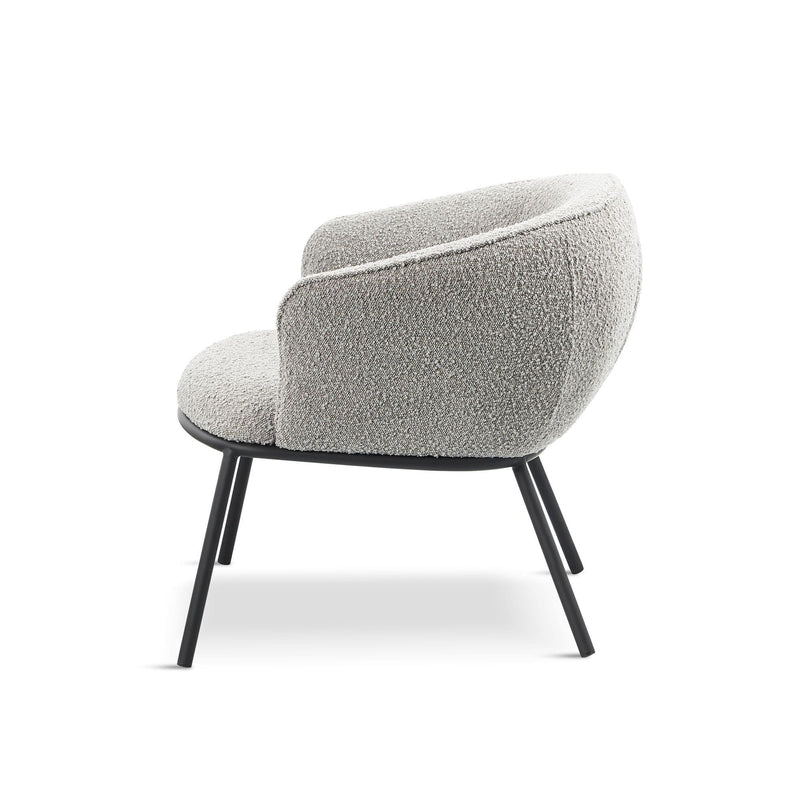 x1 Duke Bouclé Dark Grey Lounge Chair