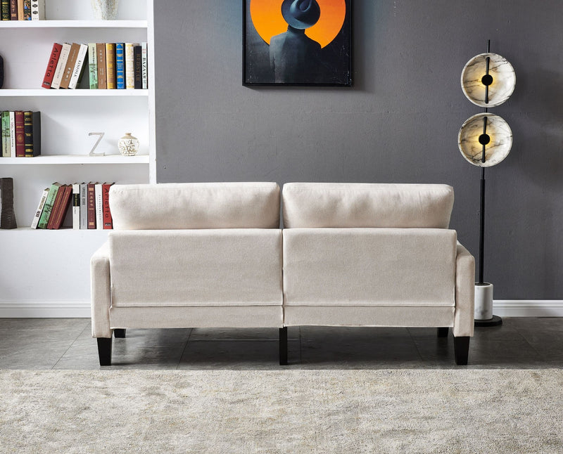 ENKO 2 Seater Beige Fabric Sofa