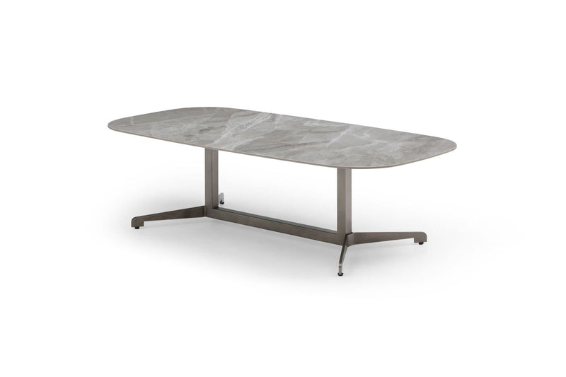 Reed Rounded Rectangular Sintered Stone Coffee Table