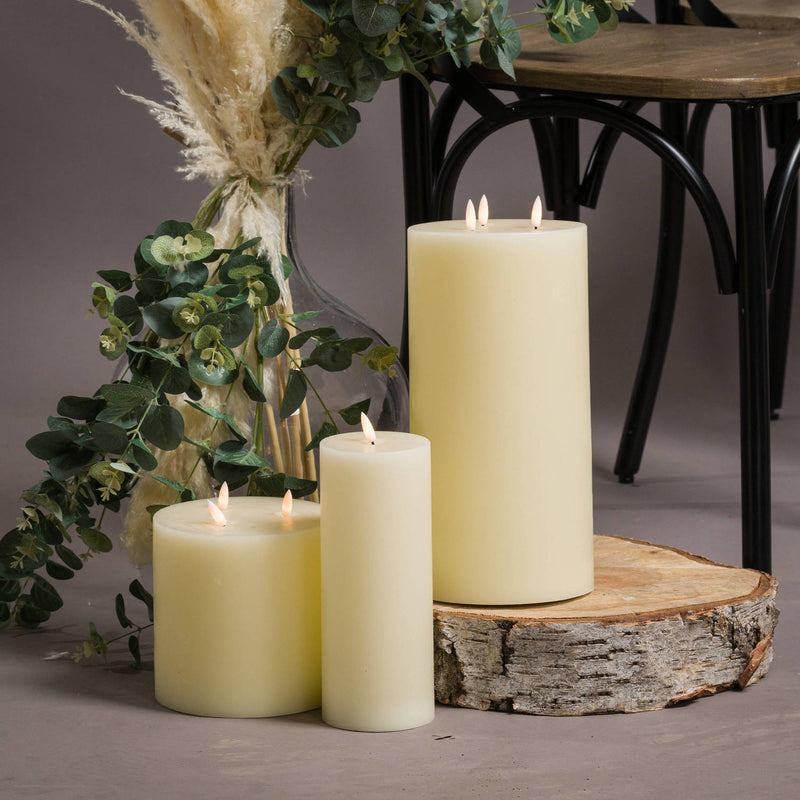 Luxe Collection Natural Glow 6 x 12 LED Cream Candle