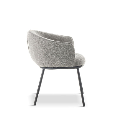 x1 DUKE Boucle Grey Dining Chair