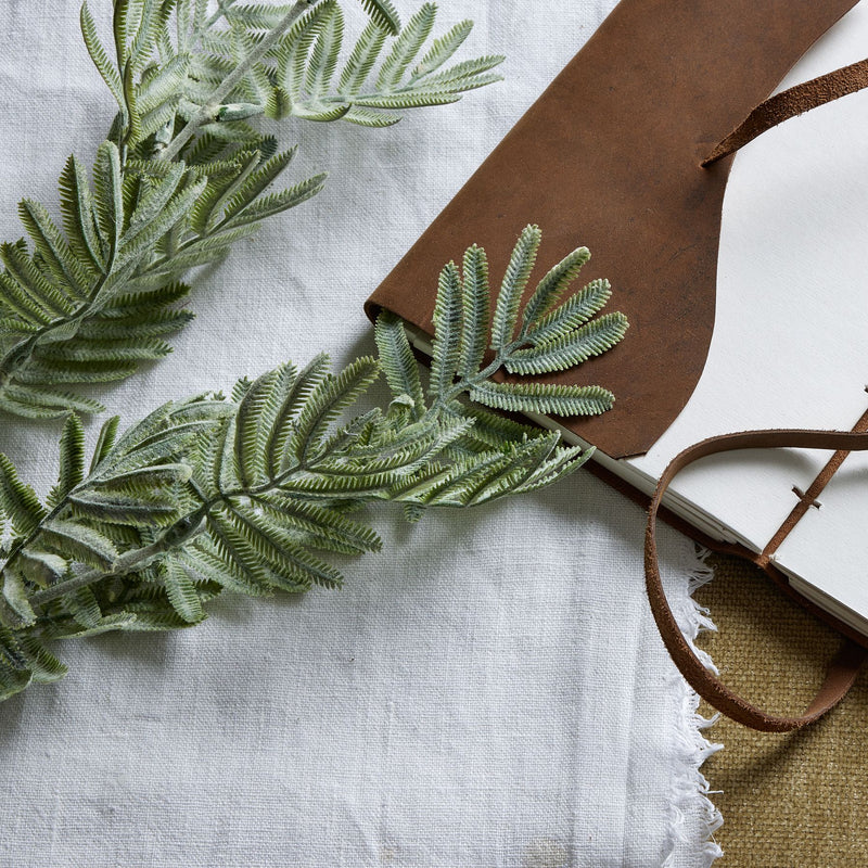 Faux Silver Wattle Leaf