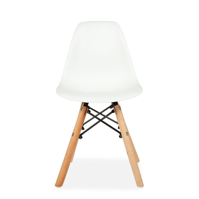 x2 Child's Eiffel White Plastic Chairs