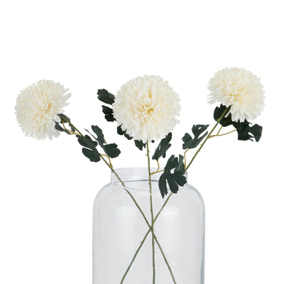 Faux White Chrysanthemum Stem
