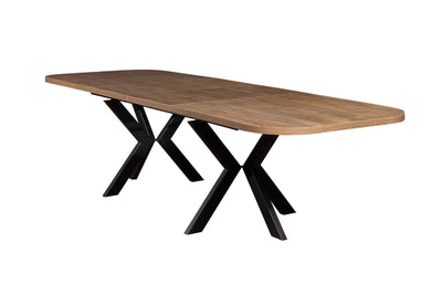 OSLO Rectangle Oak Laminate Dining Table extendable 200cm-280cm