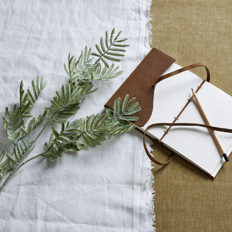 Faux Silver Wattle Leaf