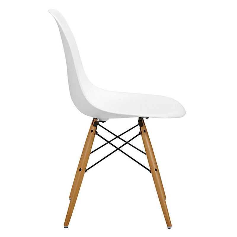 x4 Eiffel White Plastic Dining Chairs