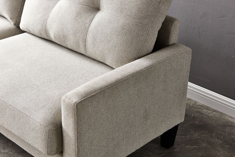 ENKO 2 Seater Grey Fabric Sofa