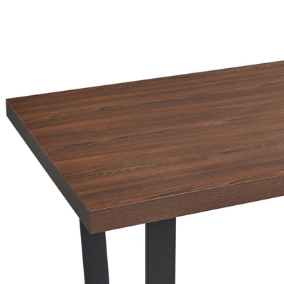 Dannis MDF Dining Table with Walnut Effect