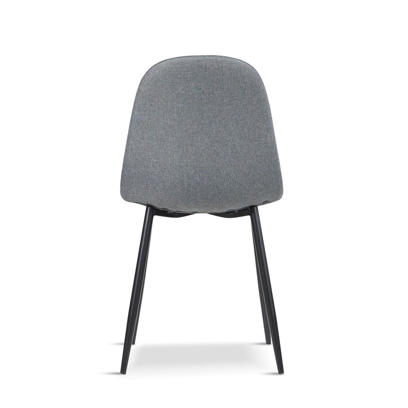 x4 AMES Grey Fabric Upholstered Dining Chair