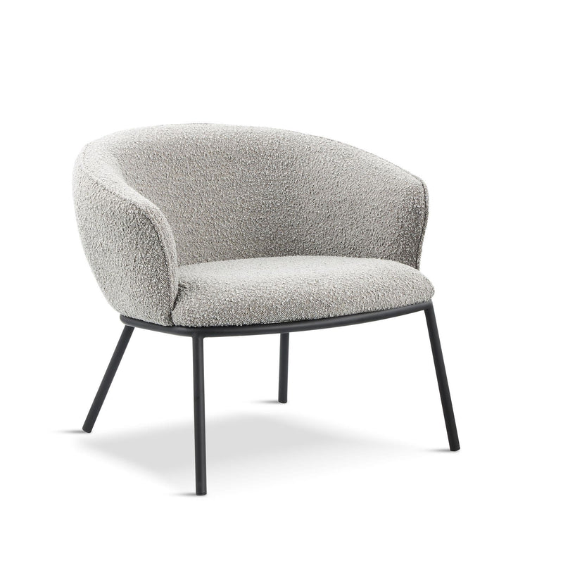 x1 Duke Bouclé Dark Grey Lounge Chair