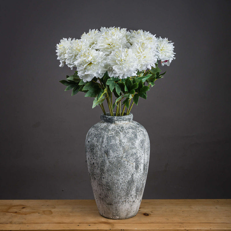 Classic White Faux Peony