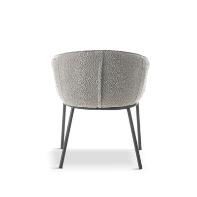 x1 DUKE Boucle Grey Dining Chair