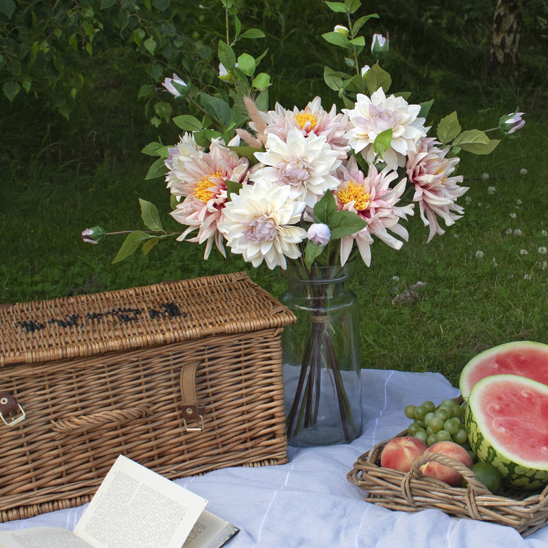 Lush Pink Faux Dahlia