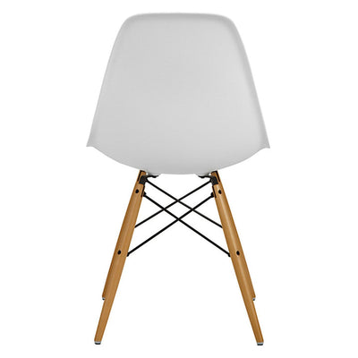 x4 Eiffel White Plastic Dining Chairs