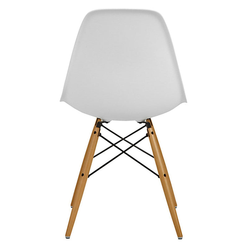 x4 Eiffel White Plastic Dining Chairs