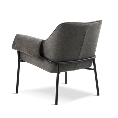 x1 DURHAM Dark Grey Fabric Armchair-Lounge Chair