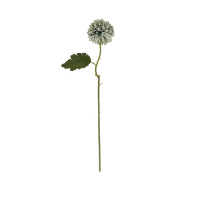 Faux Pale Green Blue Short Chrysanthemum