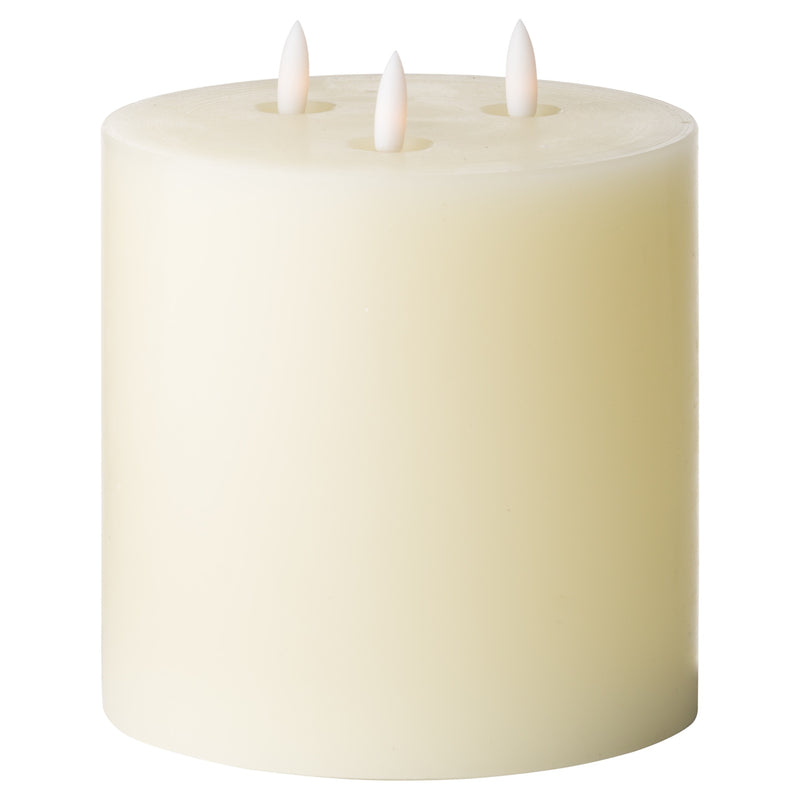 Luxe Collection Natural Glow 6 x 6 LED Cream Candle