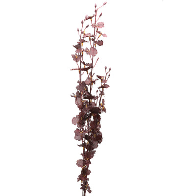 Faux Deep Purple Dancing Orchid Stem