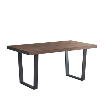 Dannis MDF Dining Table with Walnut Effect