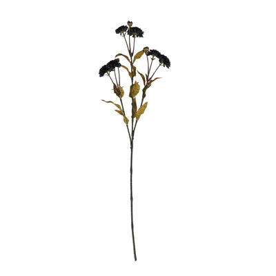 Faux Black Chrysanthemum Stem