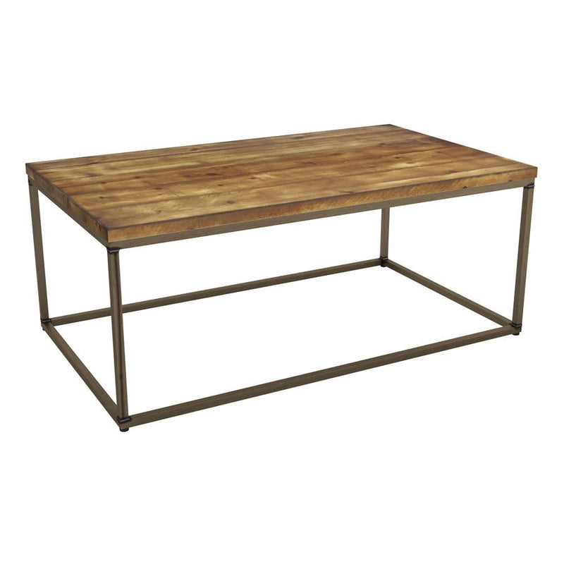 Byron Rustic Pine Rectangular Coffee Table