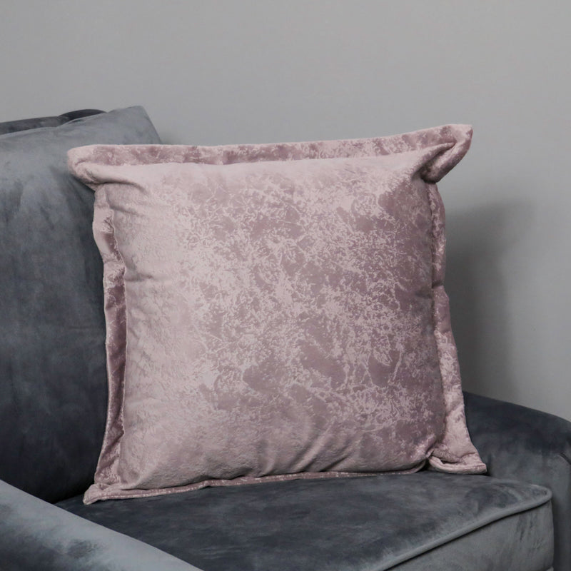 Pink Crushed Velvet Cushion Cover 50 x 50 cm