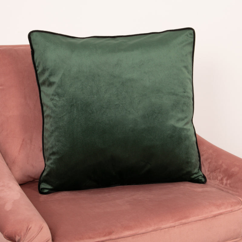 Piped Velvet Cushion Cover 50 x 50 cm