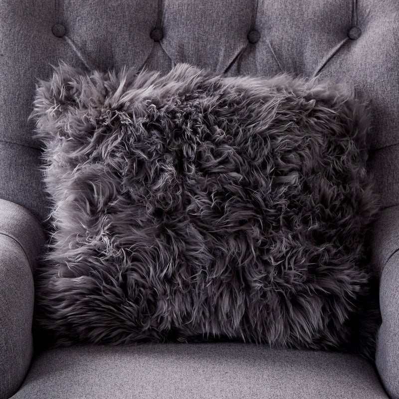 Sheepskin cushion 45 x 45 cm