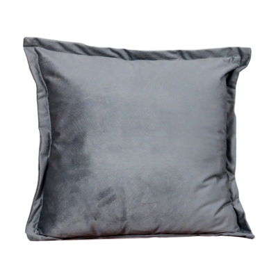 Snakeskin Textured Grey Velvet Cushion Cover