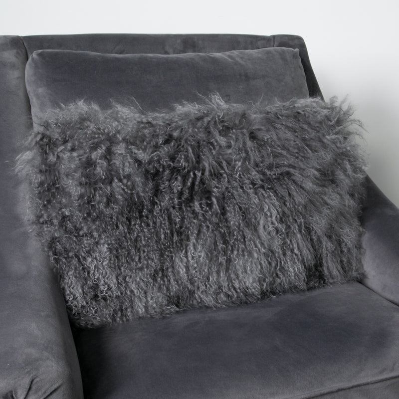 Curl sheepskin cushion 30x50