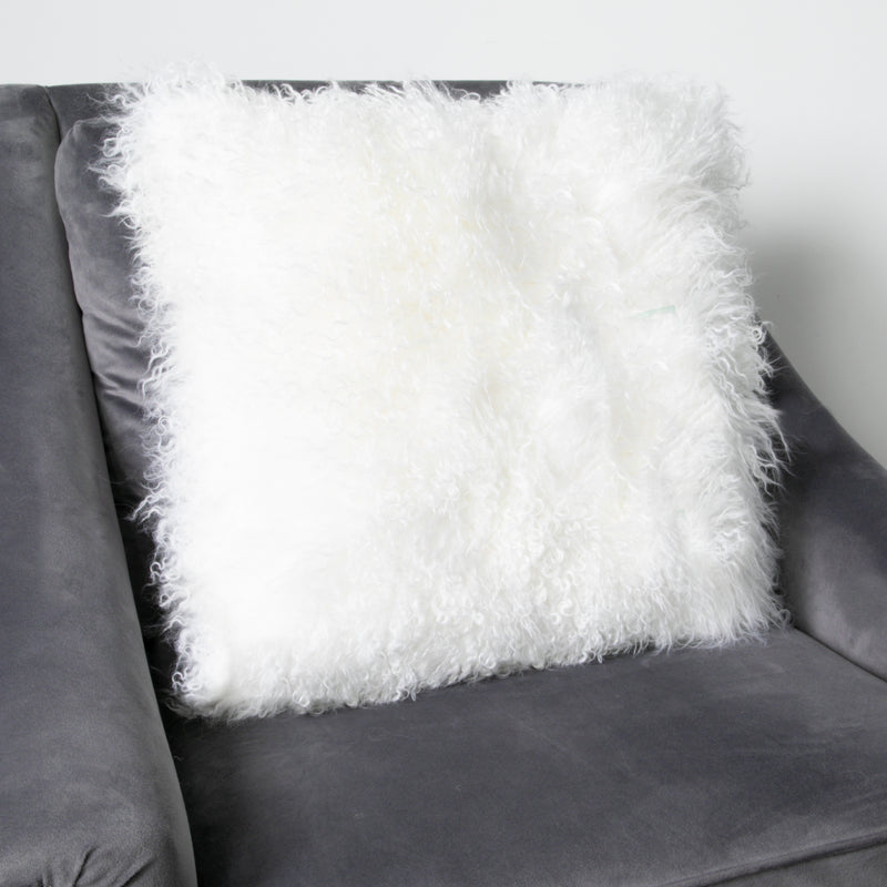 Curly Sheepskin Cushion 45x45cm