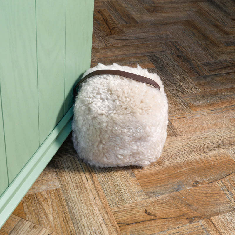 Sheepskin Doorstop