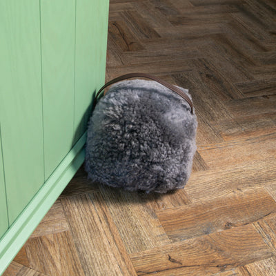 Sheepskin Doorstop