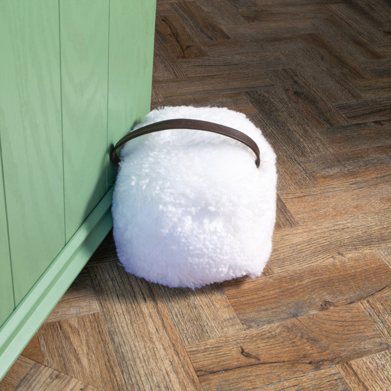 Sheepskin Doorstop