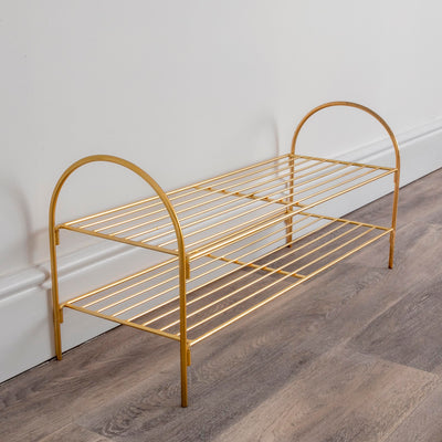 Gold Shoe Rack