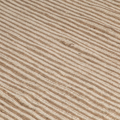 Striped Wool & Jute Rug