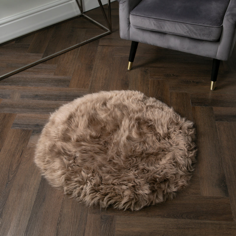 Sheepskin circle rug 70cm