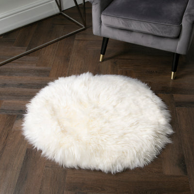 Sheepskin circle rug 70cm