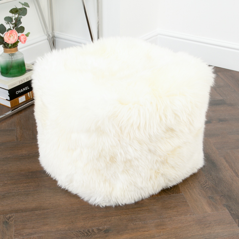 Sheepskin Pouf