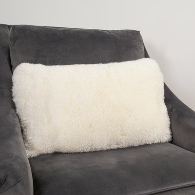 Short Pile Sheepskin Cushion