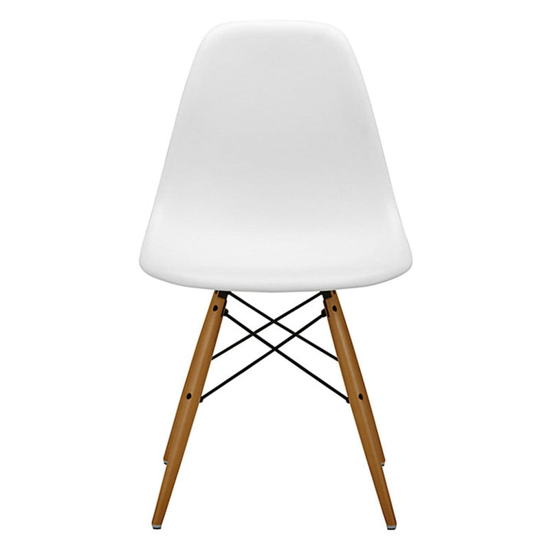 x4 Eiffel White Plastic Dining Chairs