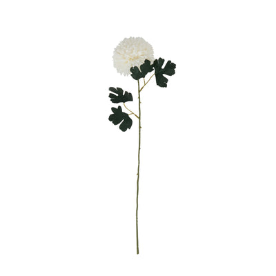 Faux White Chrysanthemum Stem