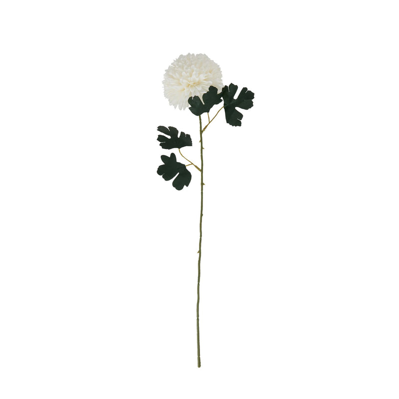 Faux White Chrysanthemum Stem
