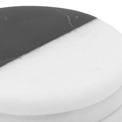 Black and White Marble Coasters (Set of 4)