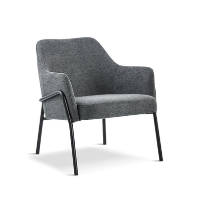 x1 KAREN Grey Fabric Lounge Chair