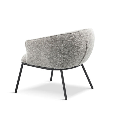 x1 Duke Bouclé Dark Grey Lounge Chair